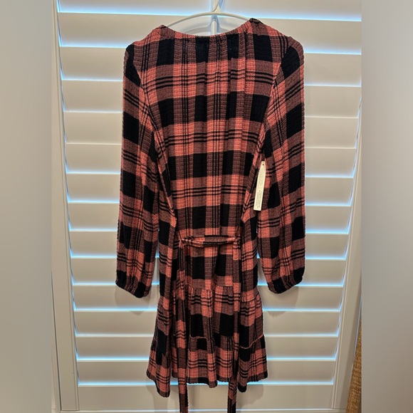 Cloth and Stone by Anthropologie mini dress. Red/black plaid. Size XS. - Picture 6 of 6
